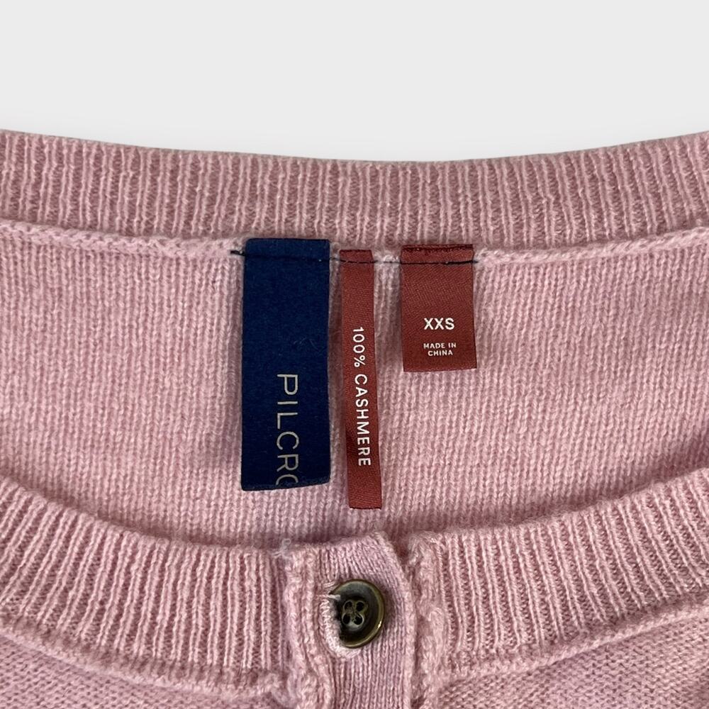 Anthropologie Pilcro 100% Cashmere Henley Sweater Pink Size XXS - Picture 5 of 9